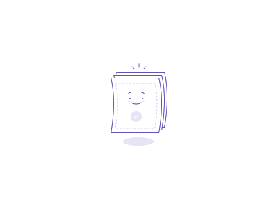 Happy paper illustration character design icon illustration ui website