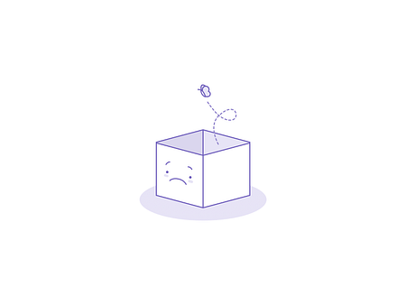 Empty sad box by Sara Pelaez on Dribbble