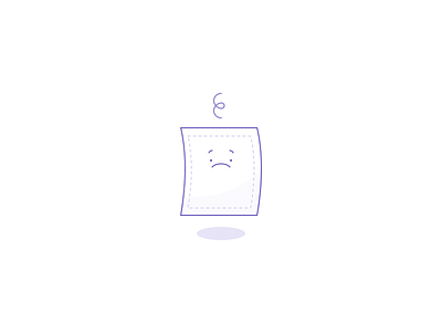 Sad Paper Illustration character design icon illustration ui website