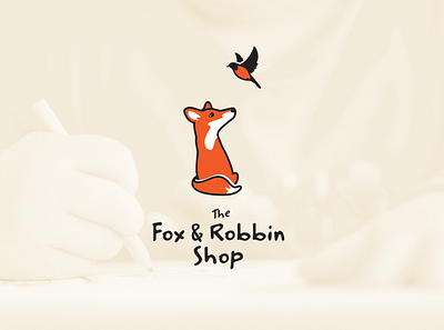 The Fox & Robbin Shop brand creative direction illustration kids fashion logo nonprofit responsive logo retail marketing retail store typography