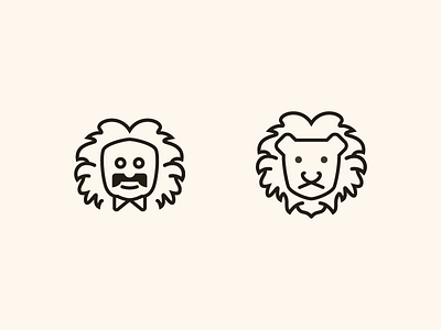 Crazy Hair einstein hair icon lion logo mane