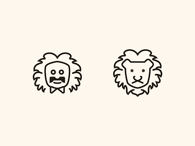Crazy Hair einstein hair icon lion logo mane