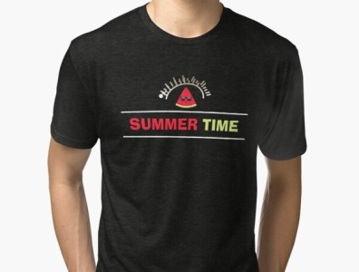 Summer time with Watermelon design gifts graphic design illustration products redbubble summer t shirts watermelon