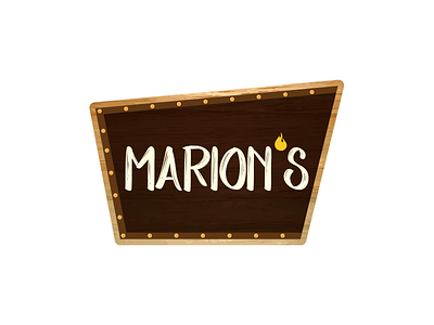 Marion's BBQ bbq branding design graphic design illustration logo vector