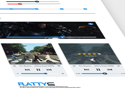 Flatty UI graphic design ui kit user interface web design