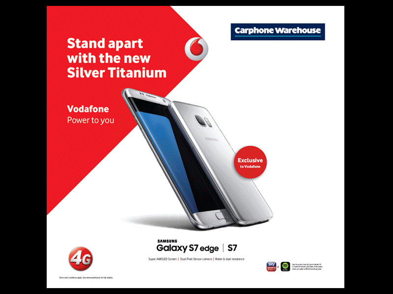 Galaxy S7 Titanium - Voadfone Campaign animation digital display galaxy samsung smartphones vinyl vodafone