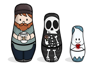 russian dolls.