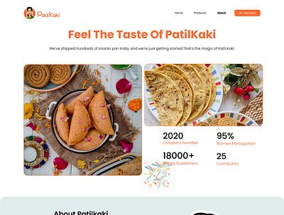 About us page - Patilkaki branding design ui ux web website