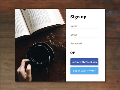 Sign up 001 dailyui sign up
