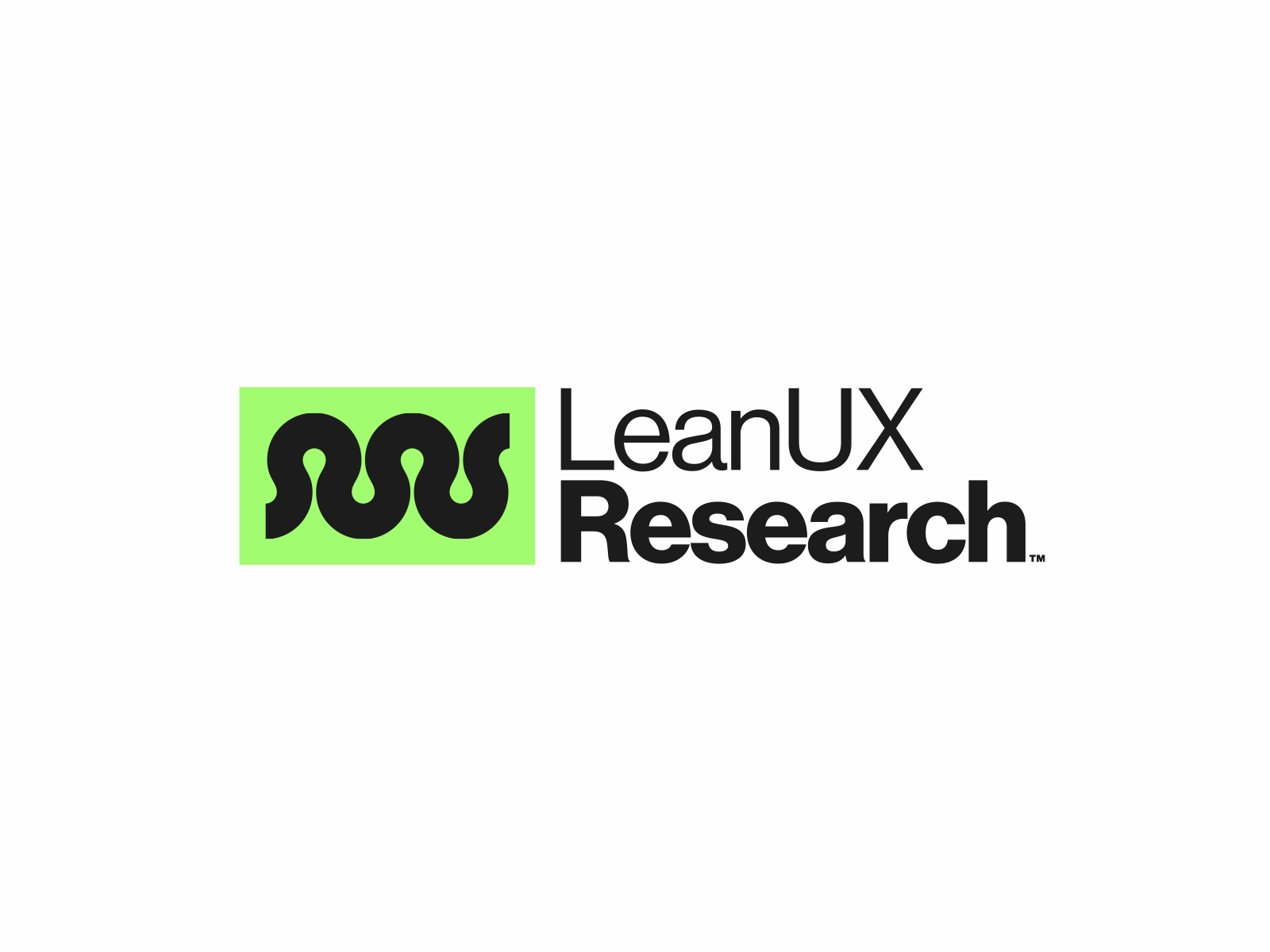 LeanUX Research Identity animated gif animation brand design designops gif animated lean research loop lean ux leanux logo manager managment mark neue haas grotesk product design research researcher startup typography