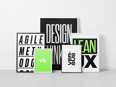 Agile vs Design Thinking vs LeanUX agile agile development branding design design thinking designops lean ux leanux management manager neue haas grotesk poster poster art print product design startup typography