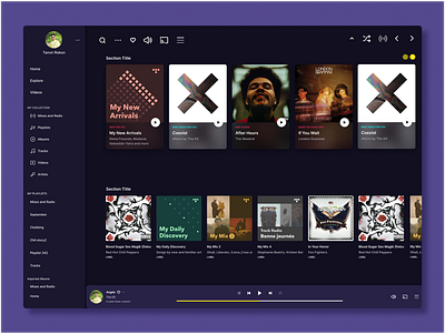 Music Web App UI Design book cover branding design graphic design illustration kdp logo music web app ui design typography ui ui ux design ux vector