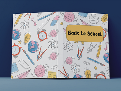 Back to School Book Cover For KDP book cover branding design graphic design illustration kdp logo typography ui vector