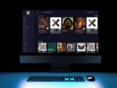 Music Web App UI Design