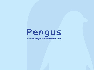 National Penguin Protection Foundation branding design foundation graphic design illustrator logo penguin photoshope