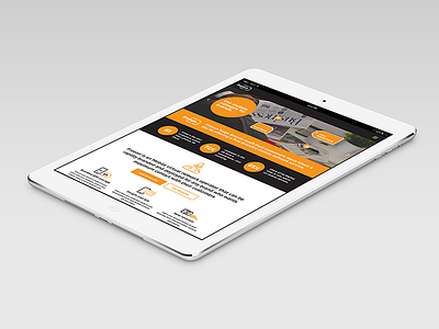 Responsive Website Design + Build for Freeon - All is Machine branding flat grid identity landing page marketing mobile orange responsive ui web design website