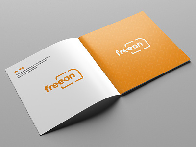 Freeon - Branding and Guidelines bold brand brand guidelines branding corporate identity minimal mobile mobile network orange sim