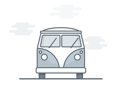 Camper Illustration - WIP camper design flat graphic icon iconography illustration travel van vector vehicle