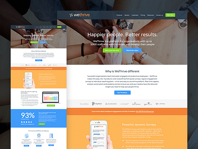 WeThrive Marketing Website Re-Design