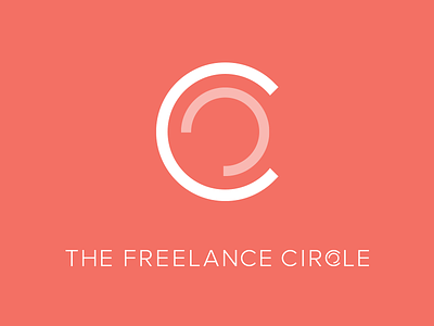 Logo Design for The Freelance Circle brand branding flat graphic graphic design identity logo logo design mark minimal red vector