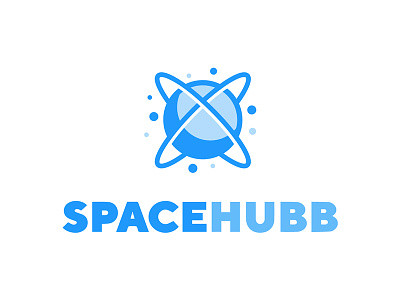 Space Logo Design / Branding Concept blue brand branding corporate globe logo logo design minimal space vector