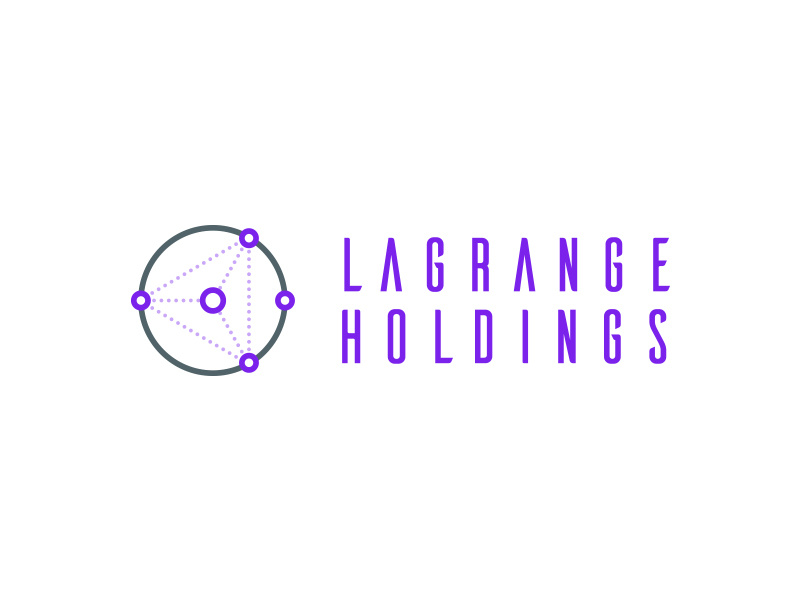 LaGrange Holdings - Logo identity crypto space futuristic minimal. vector logo design logo brand branding