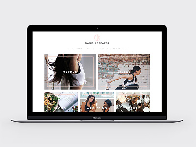 Danielle Peazer Website Design and Development branding clean fashion fitness food fresh grid logo minimal ui web design website