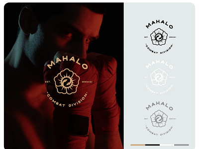 Logo Mahalo Combat Division branding design graphic design logo typography