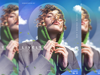 Lively branding design graphic design model photo photoshop ui vector