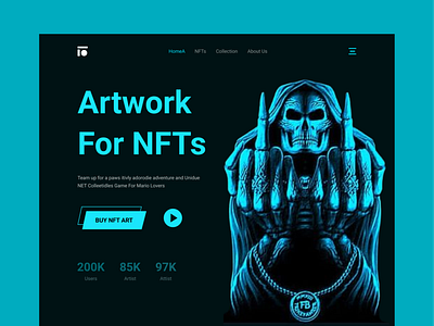 NFTs Landing Page - UI Design!