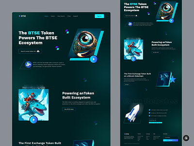 NFT Landing Page Design. 3d animation branding clean cryptocurrency ecommerce finance freelancer bank account graphic design homepage illustration investment kitty uix landing landing page design nft landing page design. symbol ui ux vector website