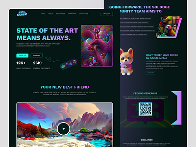 NFT Landing Page Design 3d animation branding clean cryptocurrency ecommerce finance freelancer bank account graphic design homepage illustration investment kitty uix landing landing page design nft landing page design. symbol ui ux vector website