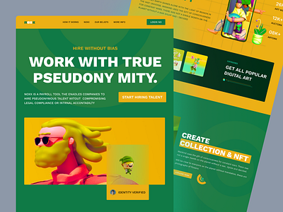 NFT Landing Page.