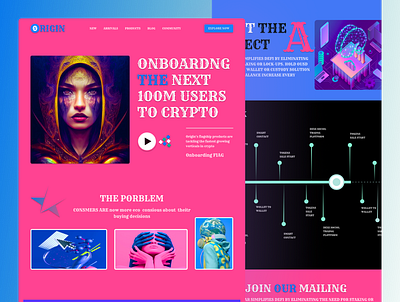 Crypto Landing Page 3d animation branding clean cryptocurrency ecommerce finance freelancer bank account graphic design homepage illustration investment kitty uix landing nft landing page design. symbol ui ux vector website