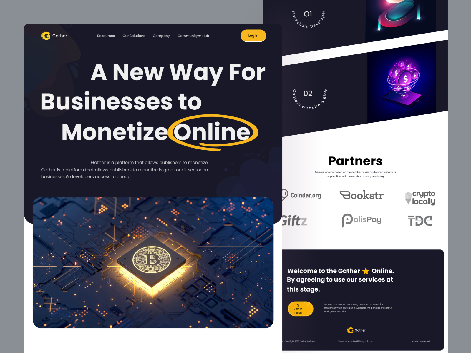 YinYang- Crypto Redesign Landing Page. by Arafat on Dribbble