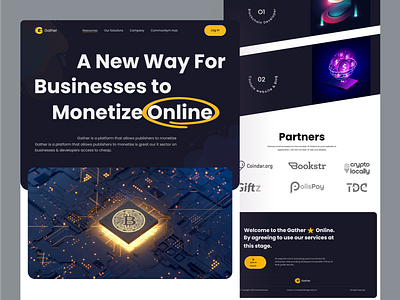 YinYang- Crypto Redesign Landing Page.