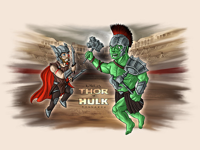 Thor art character comics design draw graphics hulk illustration marvel thor thorragnarog