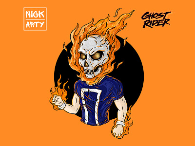 Ghost Rider art character comics ghostrider graphics illustration marvel sketch