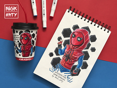 Spider-man Home Coming art comics draw graphics illustration marvel sketchcup spiderman spidermanhomecoming