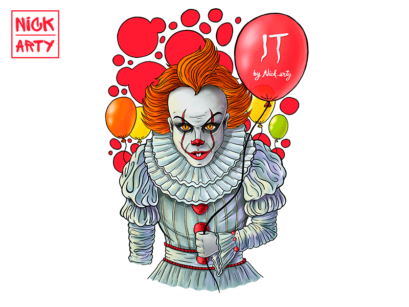 How I drew Penny Wise animation art clown graphics illustration it pennywise stivenking