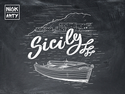 Sicily lettering city design graphics italy lettering nick arty nick arty photo sicily sketch