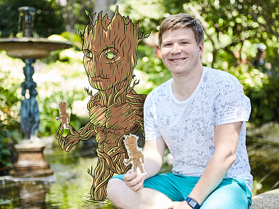 Groot livesketch creativephoto groot illustration livesketch marvel marvelcomics nick arty nick arty photo