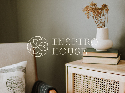 Inspiro House logotype balance brand identity design branding design graphic design home identity logo logotype meditation mindfulness nature inspired design visual identity