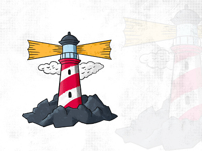 Lighthouse Illustration coastal design digital art drawing graphic design illustration illustrations illustrator light house lighthouse procreate