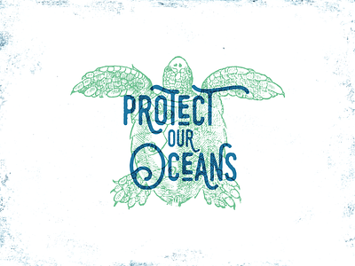 Protect The Oceans - Turtle