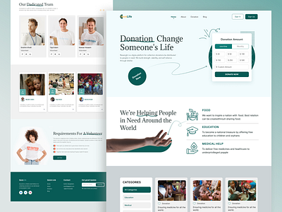 Donation & Charity Landing Page Design