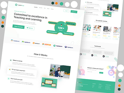 e-Learning Landing page