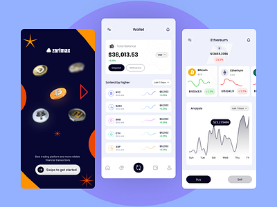 Digital Wallet App 2022 bank app bank card banking wallet crypto dribble crypto wallet cryptocurrency deposit transfer design app finance habib mobile banking ui