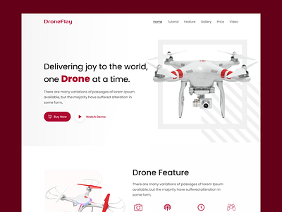 Drone Selling template Design by Habibullah Misbah on Dribbble