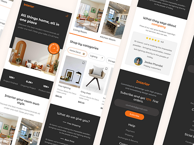 Responsive Website Design 2022 clean furniture furniture website habib homepage interior interior website landing page landingpage living room online shope product design responsive design room decoration ui uiux website website design